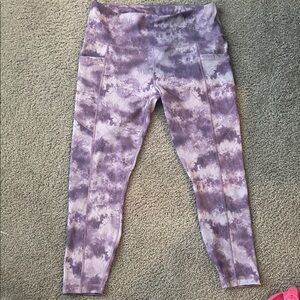 Velocity 1X Leggings Marble Mauve